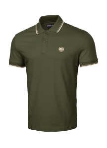 T-shirt Polo Slim Stripes Olive