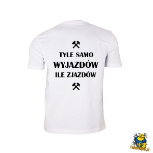 T-shirt męski Tyle samo wyjazdów ile zjazdów
