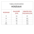 Rozmiarówka t-shirt męski