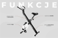 Rower mechaniczny składany biały Spokey XFIT