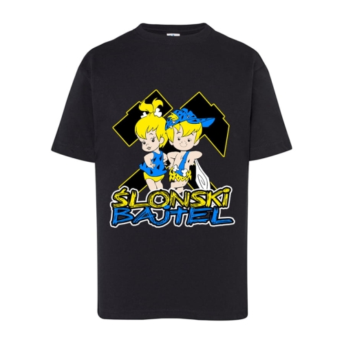 T-shirt dziecięcy Ślonski Bajtel czarny