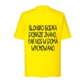 T-shirt dziecięcy Ślonski Bajtel żółty