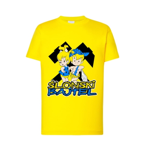 T-shirt dziecięcy Ślonski Bajtel żółty