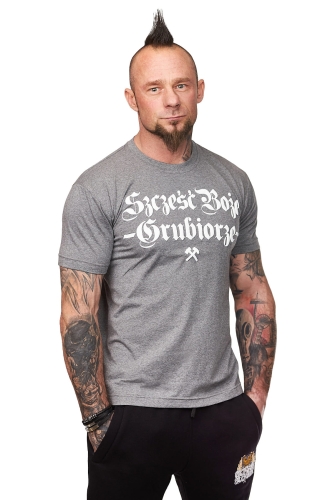 T-shirt Męski "Szczęść Boże Grubiorze"