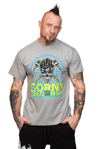 T-shirt Męski Czacha III - Noszo Czorno Ziymia