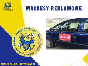 Magnes reklamowy  z Twoim logo 100 szt śr 7 cm