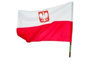 Bandera Polski rozm 152 x 92 - GODŁO