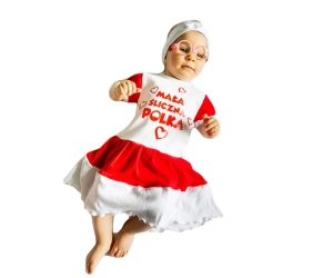 Spódniczka dziewczęca - body MAŁA POLKA