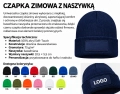 Czapka zimowa logo naszywka karta produktu