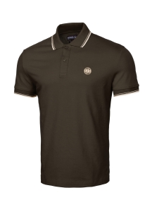 T-shirt Polo Slim Stripes Brown