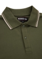 T-shirt Polo Slim Stripes Olive
