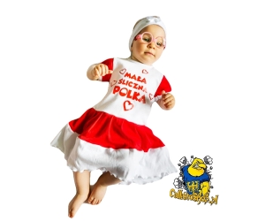 Spódniczka dziewczęca - body MAŁA POLKA