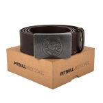 Pasek Pit Bull "Belt Bones" brown