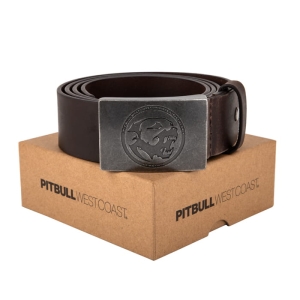 Pasek Pit Bull "Belt Bones" brown