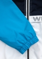 Hooded Nylon Jacket Sherwood White Dark Navy Blue