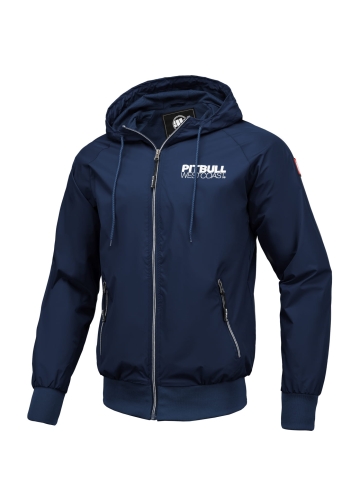 Hooded Nylon Jacket Athletic Dark Navy