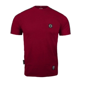 T-shirt Octagon Stripe Burgundy
