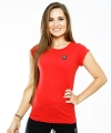 T-shirt damski Octagon Small logo red