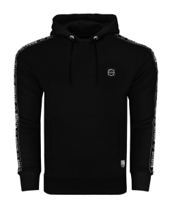 Bluza Octagon Stripe black z kapturem