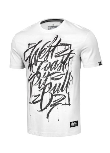 T-Shirt Pit Bull Blood White