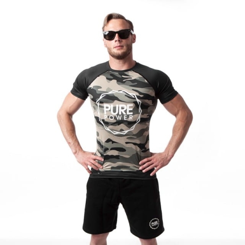 T-shirt kompresyjny Camo