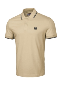 T-shirt Polo Slim Stripes Sand